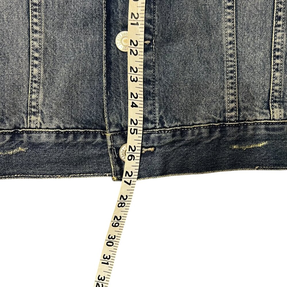 Distressed Forever 21 Jean Jacket NWT Size M - Picture 7 of 7